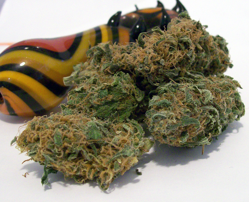 Unknown Marijuana & Pipe